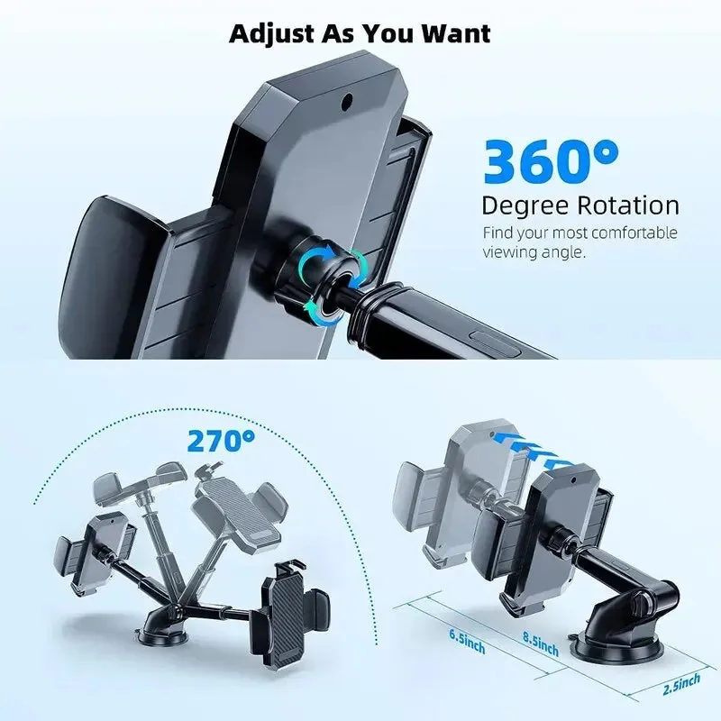 Car Phone Holder Mount Stand Suction Cup Smartphone Support for Iphone Xiaomi Huawei Samsung
