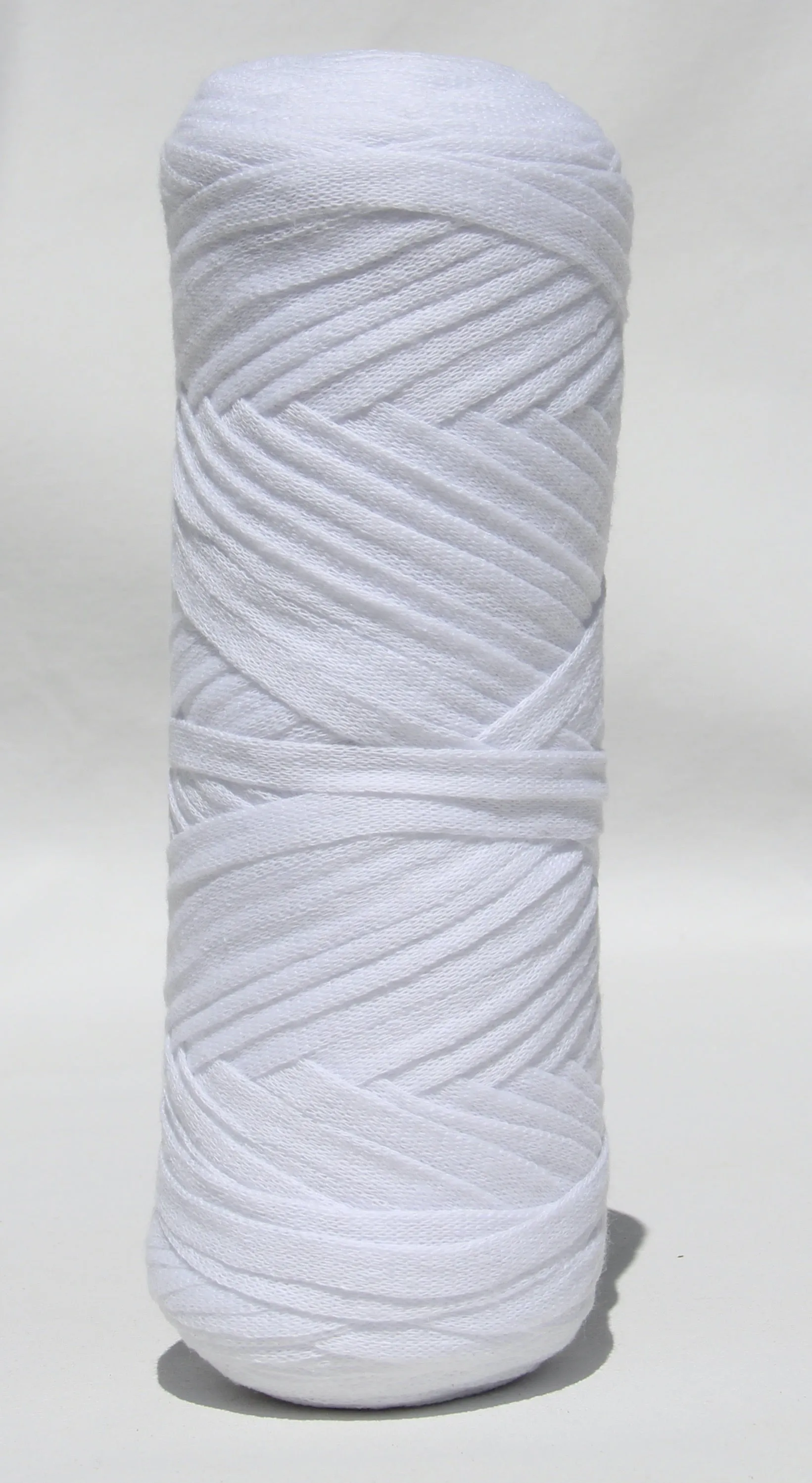 Cotton Ribbon Cord - White ♻️