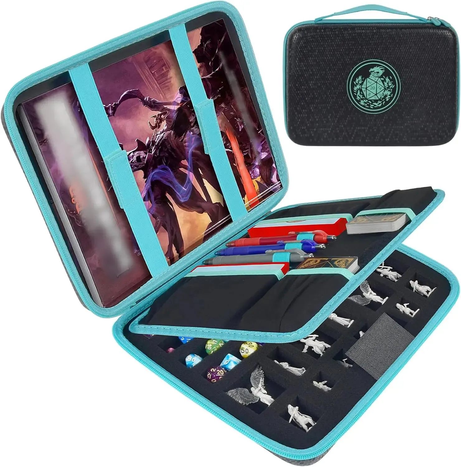Dnd Dice Tray Box For D D Polyhedral Dice Storage Bag For Rpg