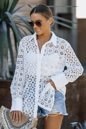 Elegant Eyelit Blouse