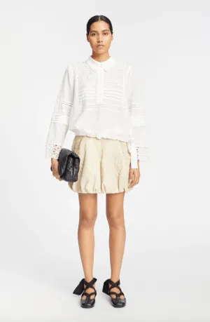 Ferdie Eyelet Blouse - White