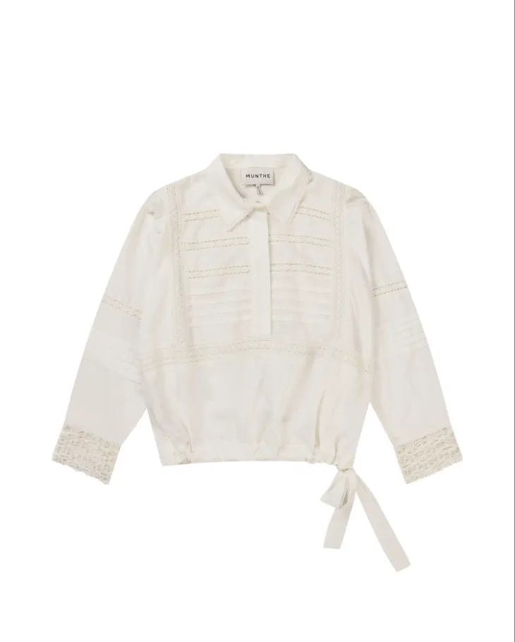 Ferdie Eyelet Blouse - White