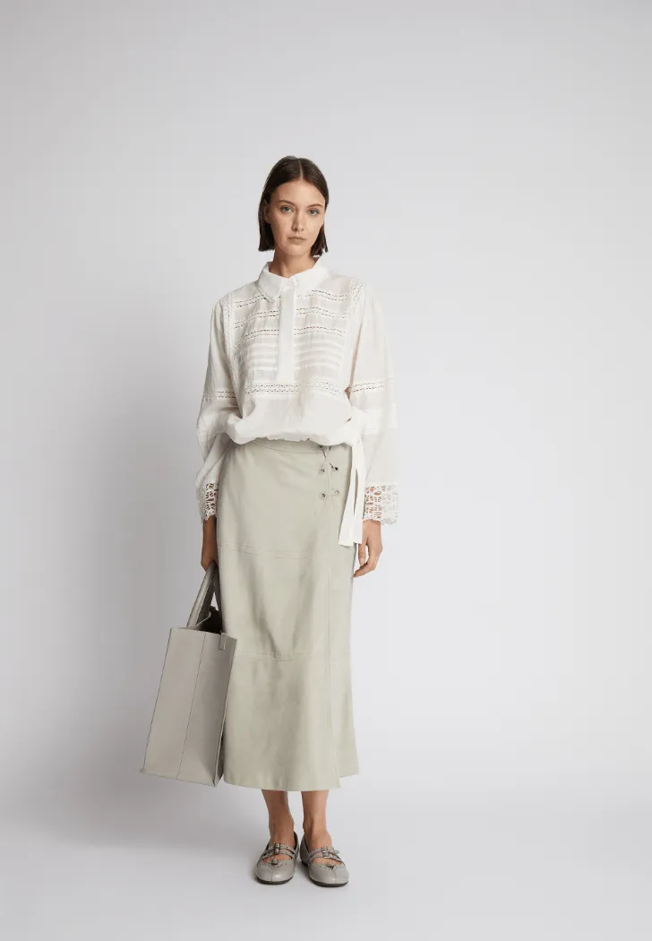 Ferdie Eyelet Blouse - White