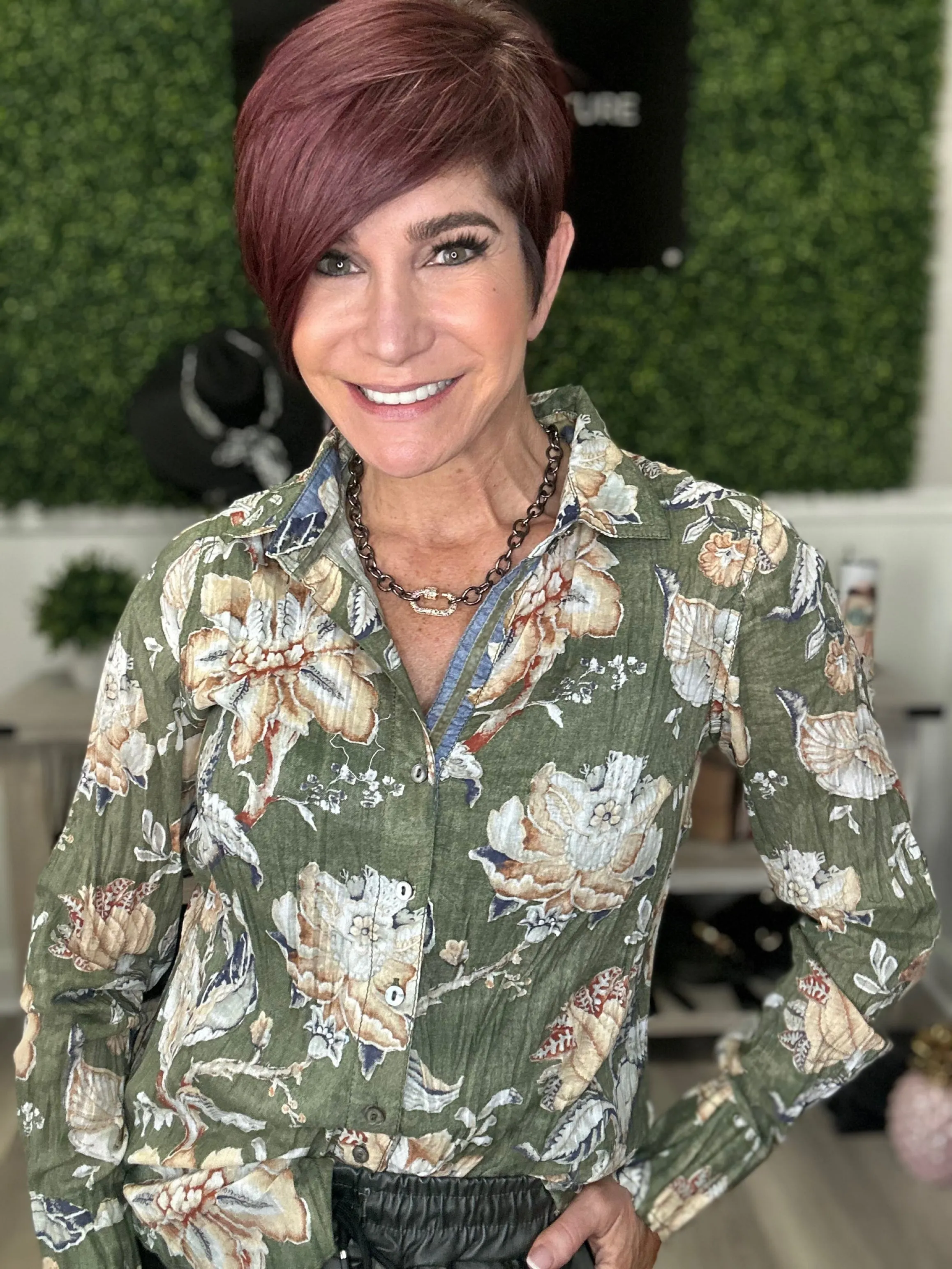 Flora Button Down Blouse