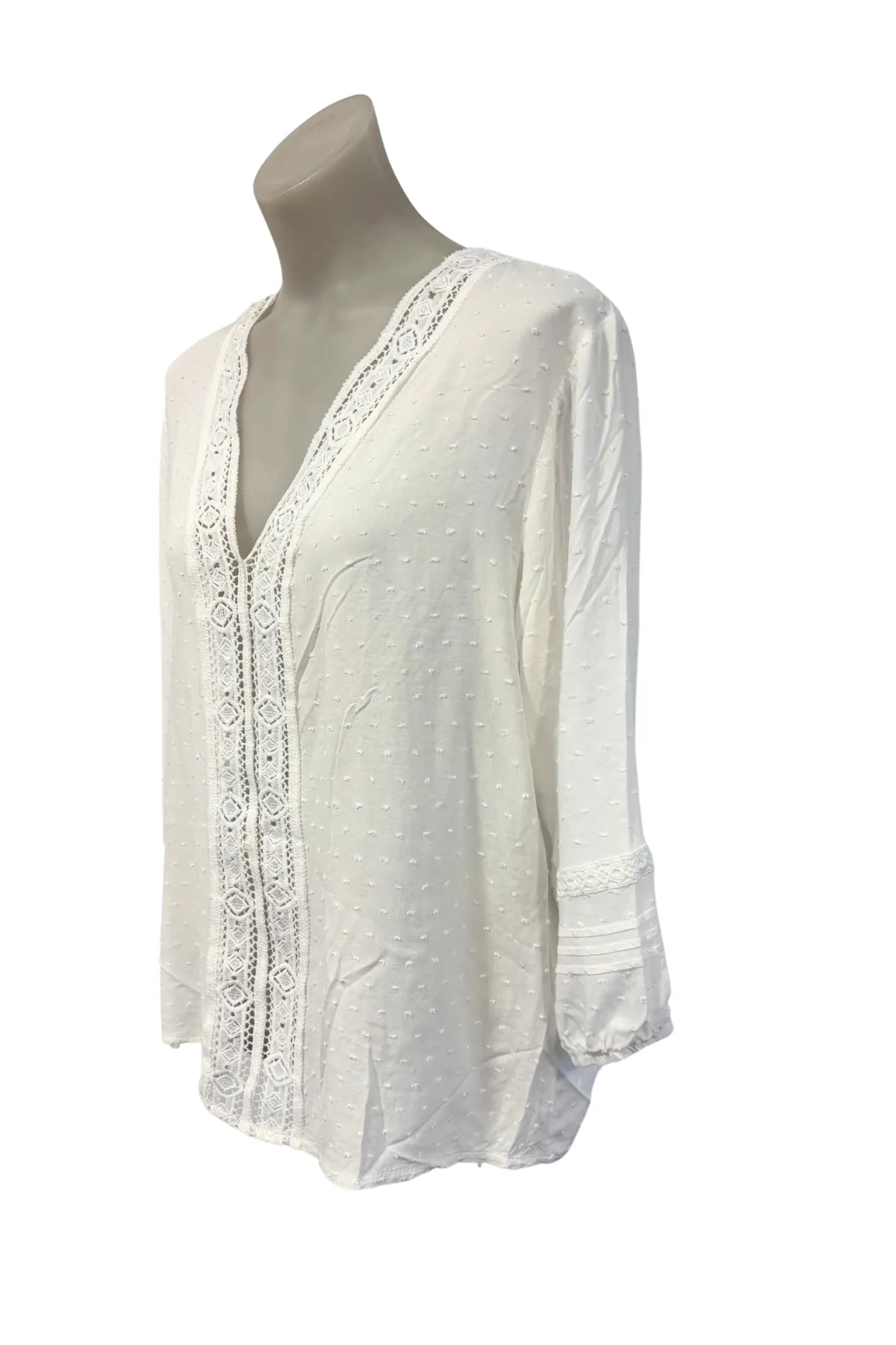 Halo   Hazard white blouse, L