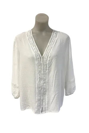 Halo   Hazard white blouse, L