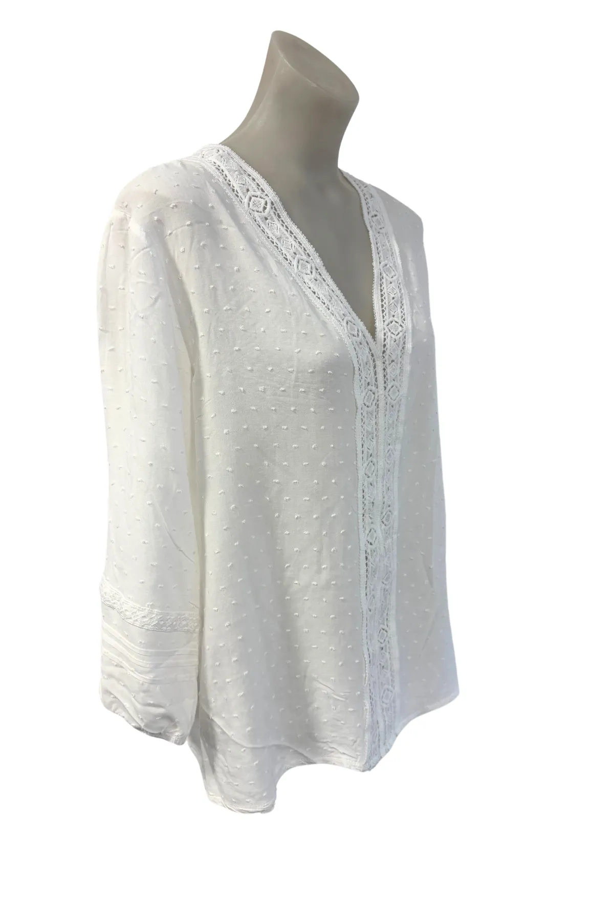 Halo   Hazard white blouse, L