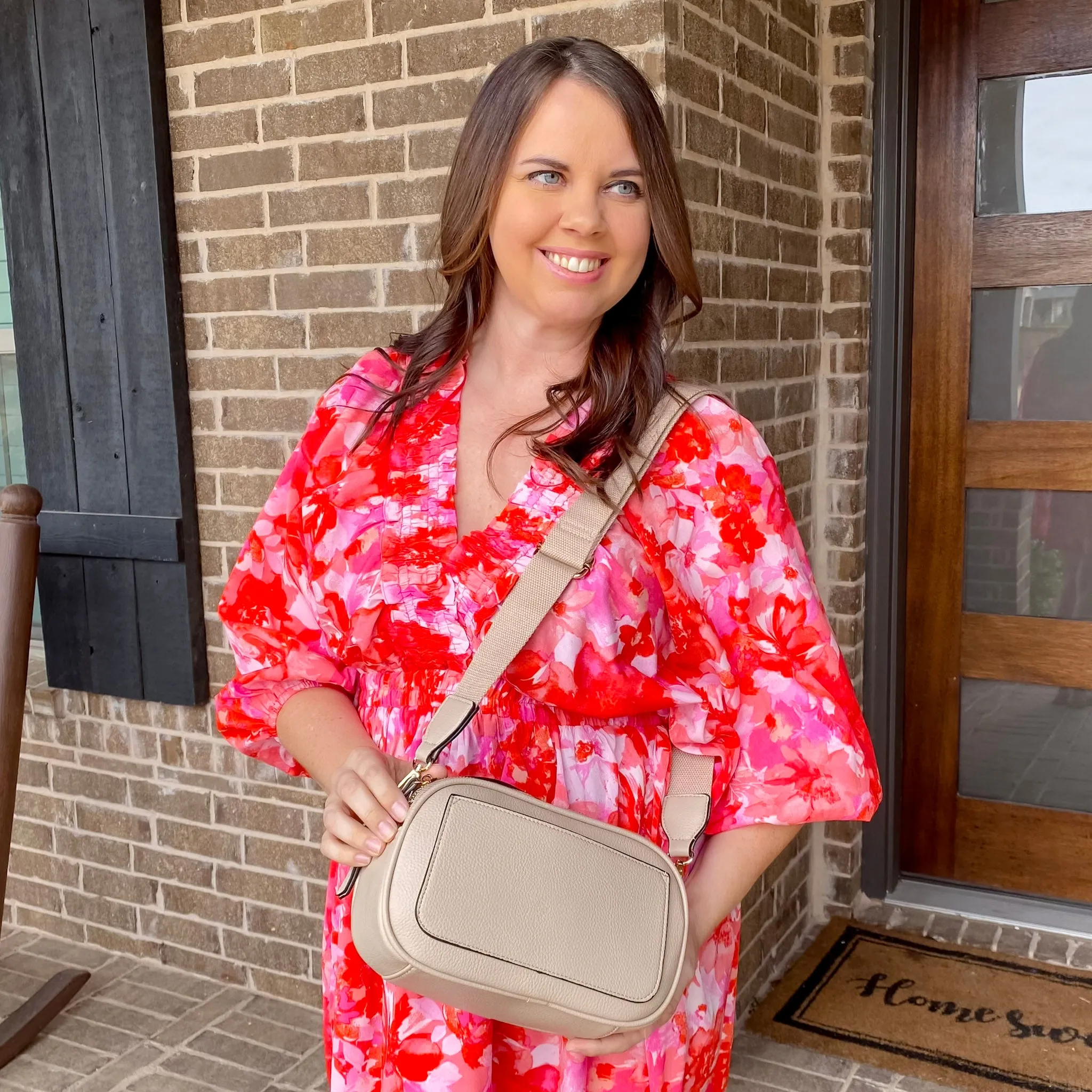 Jen & Co Sky Dual Zip Crossbody w/ Slip Pocket - Parchmant