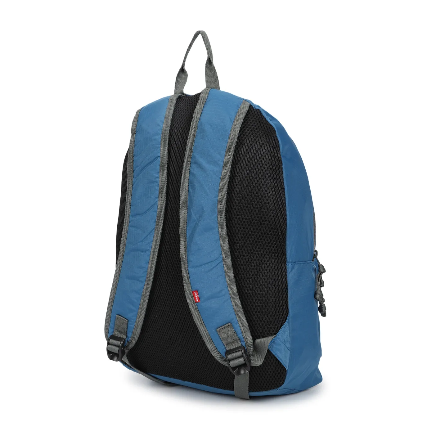 Men's Teal Blue Solid Backpack