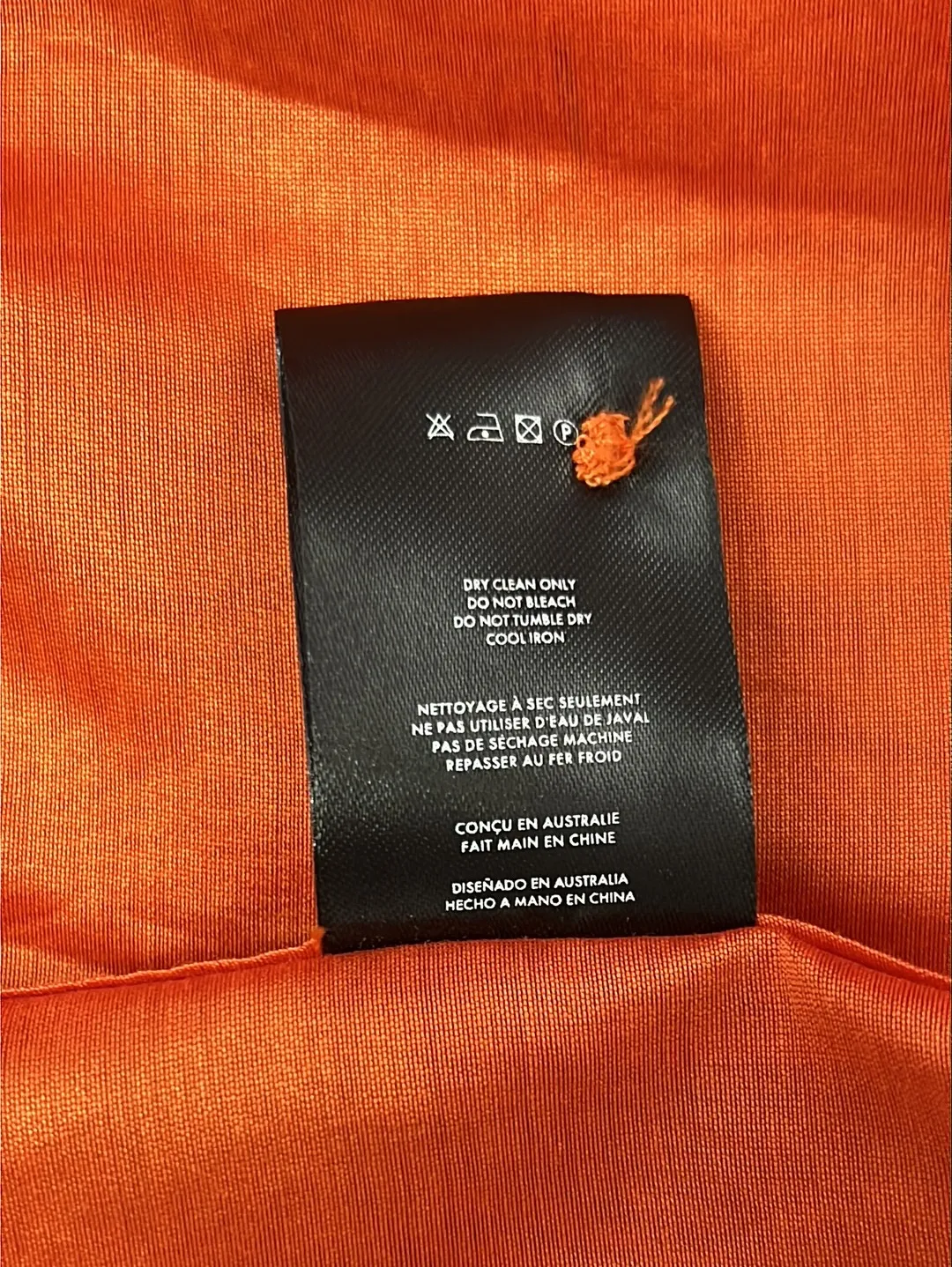 Size 10 - Yan Yan Chan x SIR Orange Shirt