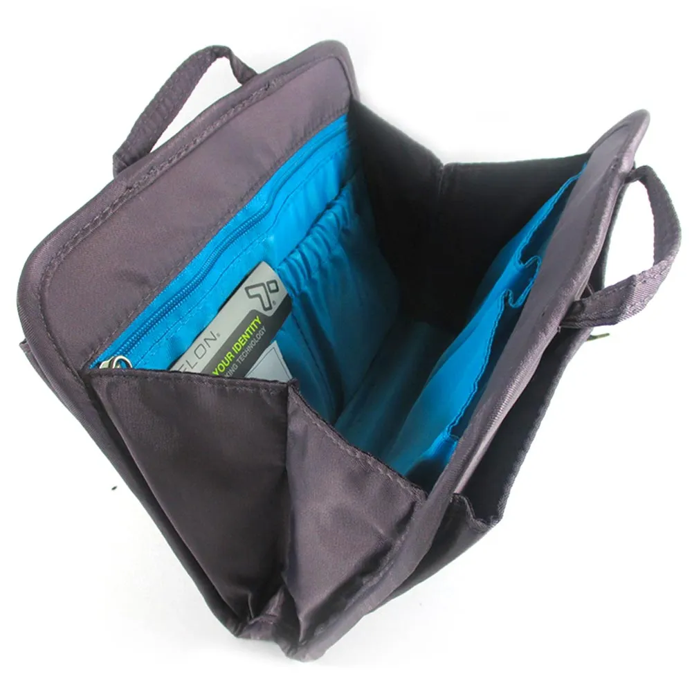 Travelon Ladies Purse RFID Blocking Organizer Stash Pouch Safe ID Travel New !