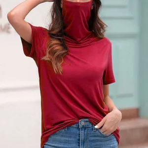 Turtleneck Short Sleeve T-Shirt