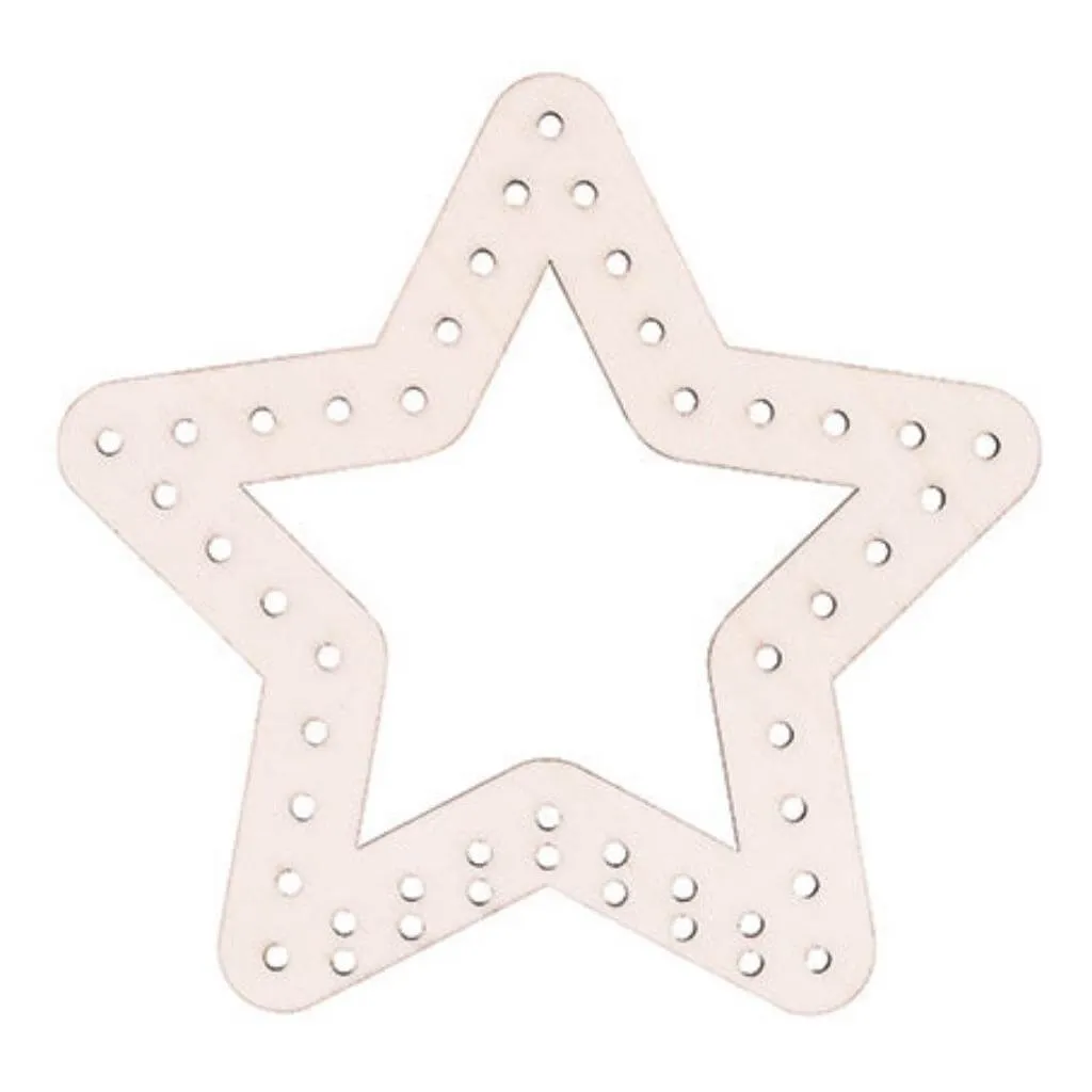 Wooden Weaving Star Pack of 10