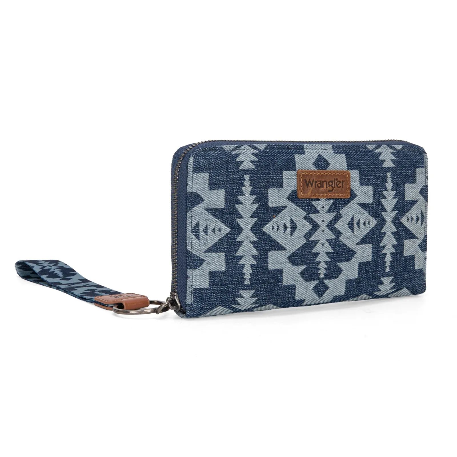 Wrangler Southwestern Art Print Wallet -Jean